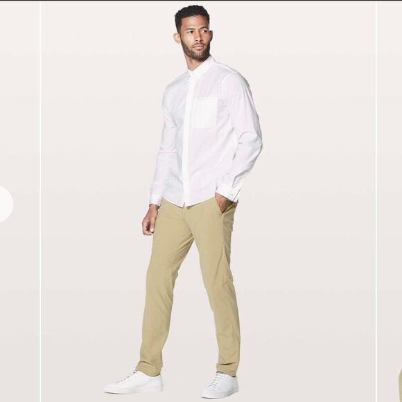 Lululemon Commission‎ Pants Relaxed Size 32 Tofino Sand tan - Picture 13 of 14